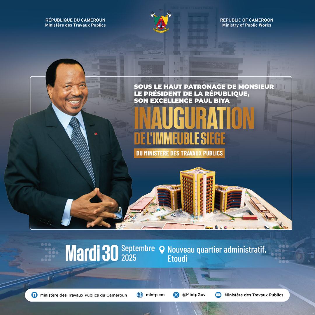 Inauguration de l’Immeuble siège du Ministère des Travaux Publics